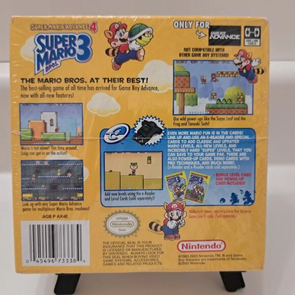 Brand New Super Mario Advance 4: Super Mario Bros. 3 Game Boy Advance Game 2003